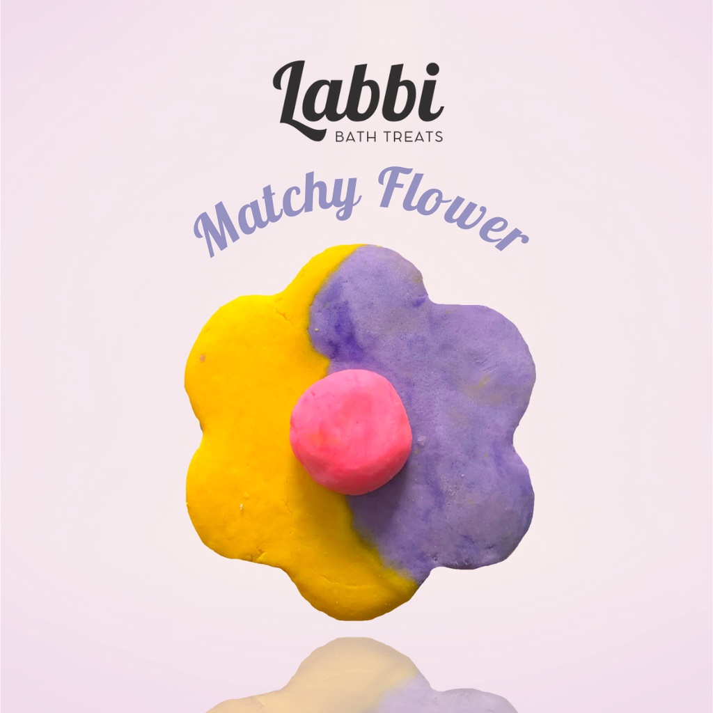 Bánh siêu tạo bọt bồn tắm MATCHY FLOWER [Labbi] Bubble Bar