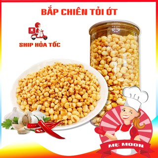 Bắp chiên tỏi ớt giòn tan đượm vị (Hộp 350g) - Đồ ăn vặt nhà làm - Bếp mẹ Moon