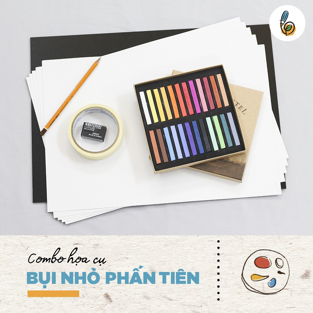 Combo Họa cụ vẽ Bụi nhỏ PHẤN TIÊN dành cho các bé