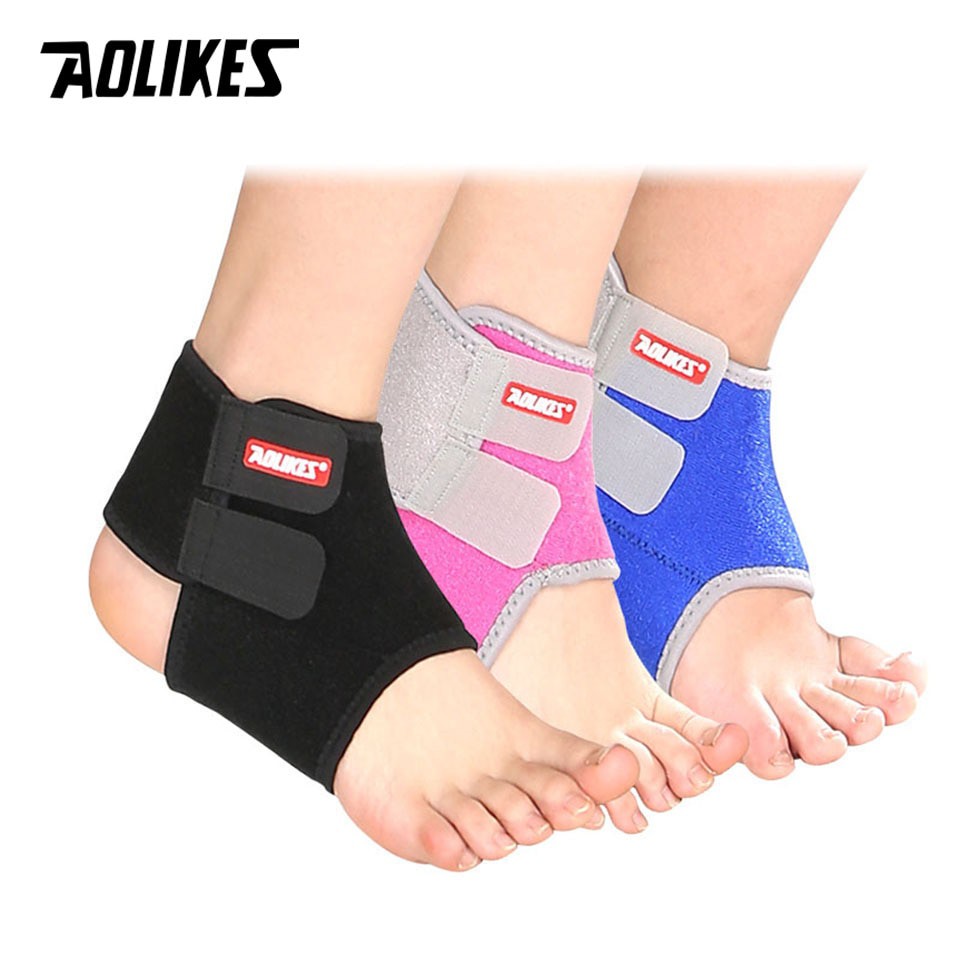 Bộ đai bảo vệ mắt cá chân trẻ em AOLIKES A-7128 thoáng khí children sport ankle protector