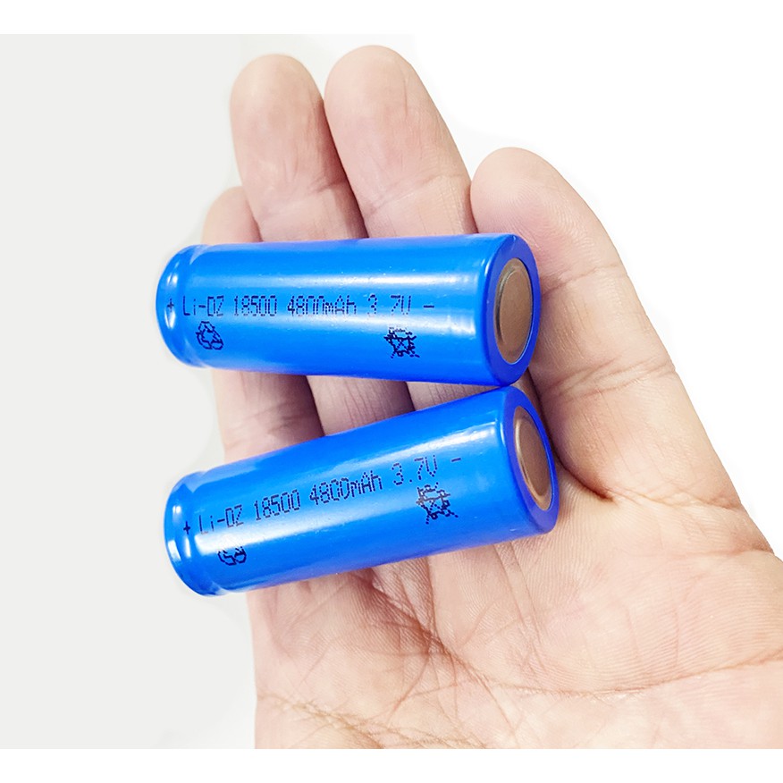 Pin 18500 - 3800mAh 3.7v - Lithium Ion, pin sạc nhiều lần  cho Đèn laze, máy ảnh, quạt mini, đèn pin