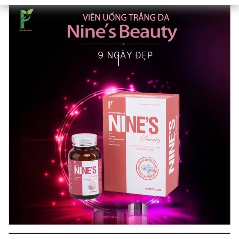 Viên uống trắng da mờ nám tàn nhan NiNES tăng cường bổ sung collagel