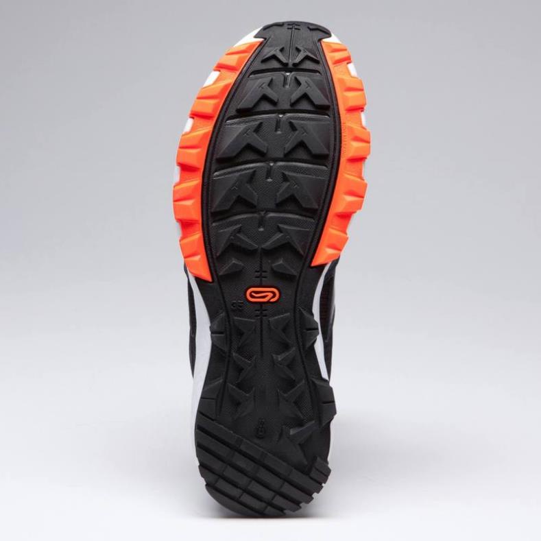Decathlon Kalenji giày chạy bộ kiprun grip cho trẻ em - đen/cam /