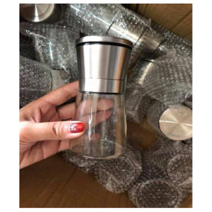 Lọ Xay Tiêu Mini Nắp Inox 304 Cao Cấp