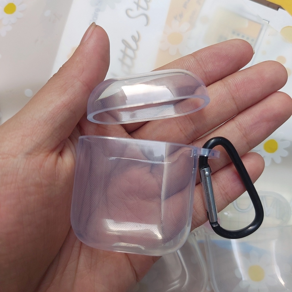 [Tặng kèm móc] Vỏ Bao Airpods Đựng Tai Nghe Airpod 1/2/3/Pro Trong Suốt Tomax Case
