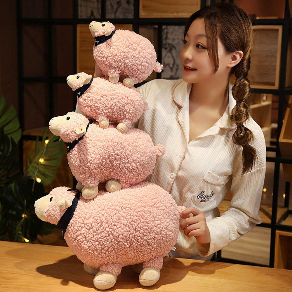 Đồ Chơi Nhồi Bông Hình Chú Cừu Hoạt Hình REBUY1 Cho Bé