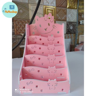[FREE Khắc Tên Kệ] Kệ sách Hello Kitty Pink cho bé PVC
