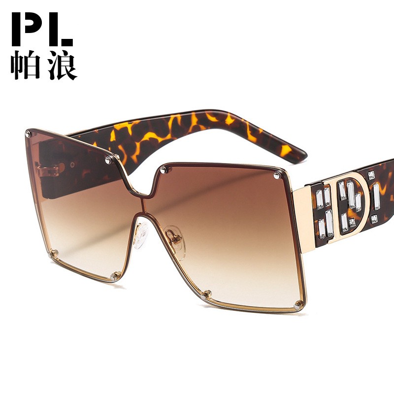 Kính Mát Gọng Kim Loại Đính Đá Thời Trang Cho Nữ