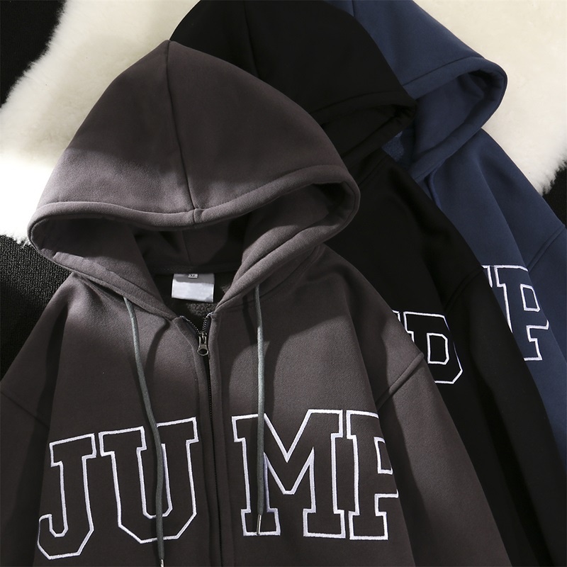 Áo khoác hoodie nữ nỉ cotton cao cấp, hoodie nỉ JUMP phong cách Hàn Quốc