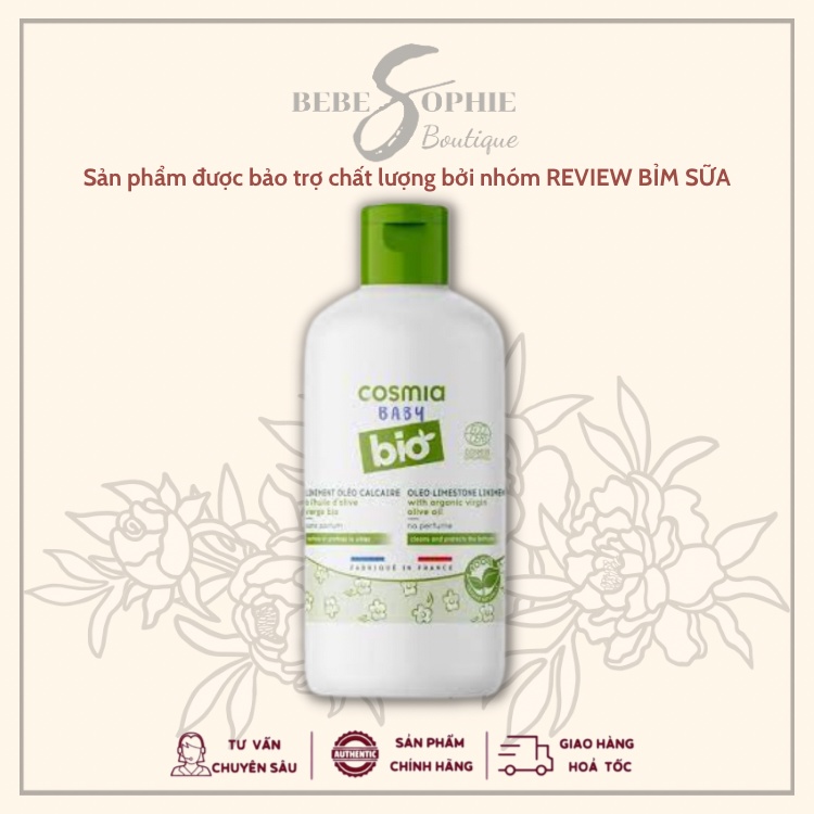 Chính hãng - Kem đa năng liniment COSMIA BABY ngừa hăm hữu cơ  200ml