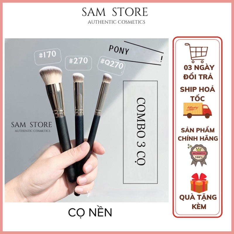 Combo sét cọ đánh nền thần thánh, mỏng, mịn bản dupe của Mac