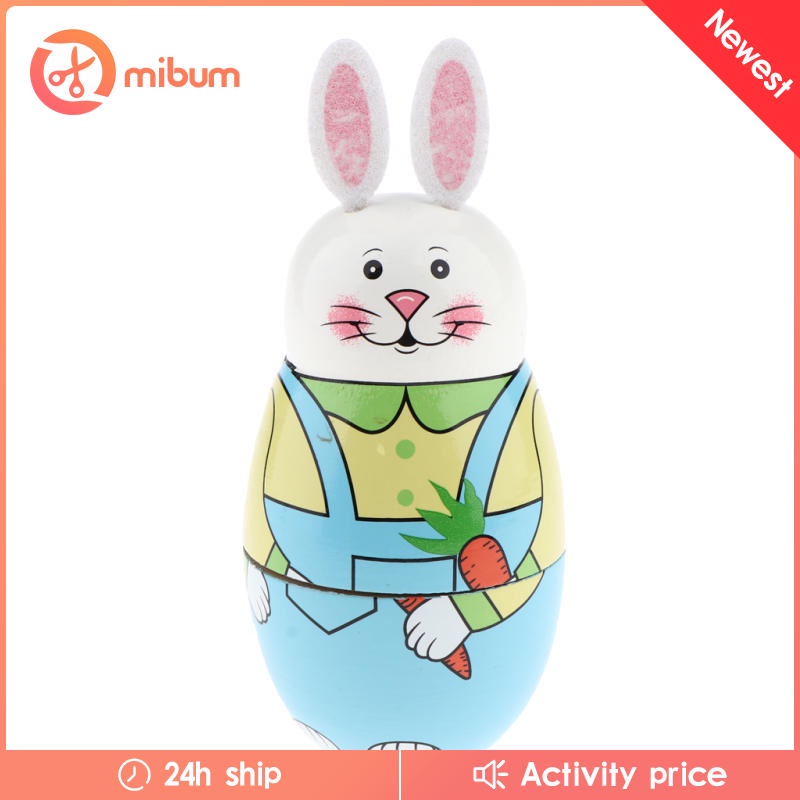 Bộ 5 Búp Bê Nga Matryoshka Hình Thỏ Đáng Yêu