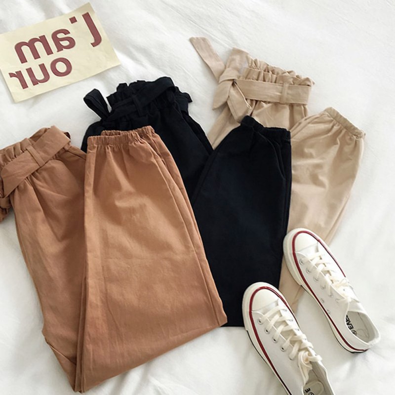 Quần Harem nữ ống rộng có dây rút | BigBuy360 - bigbuy360.vn