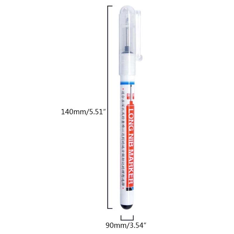 Bút lông đánh dấu ngòi dài 2cm khô nhanh , kháng nước đa năng dùng cho làm mộc, nhôm kính, cơ khí, xây đựng - Túi Thợ HQ