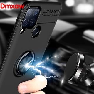 Ốp Lưng Có Nhẫn Nam Châm Gắn Xe Ô Tô Cho Realme C15 C12 C11 X50 Pro 5g X3 X2 Pro Xt