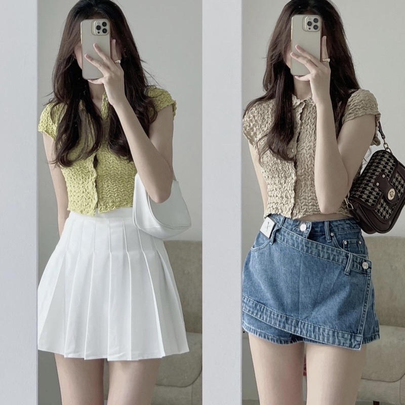 ÁO CROPTOP XỐP NHÚN ÔM