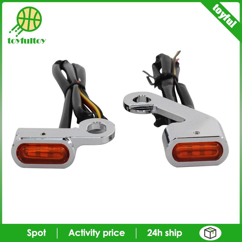 Set 2 Đèn Xi Nhan Màu Đen Cam Cho Xe Harley Touring