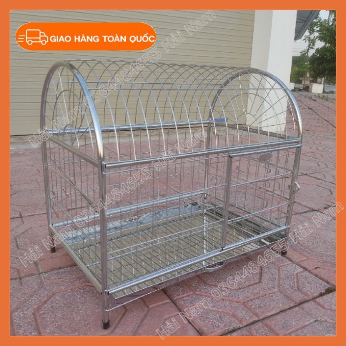 Lồng Nuôi Chó Mèo Inox ⚡BẢO HÀNH 1 ĐỔI 1⚡ CHUỒNG CHÓ MÈO ĐỦ SIZE - BẢO HÀNH CHẤT LƯỢNG