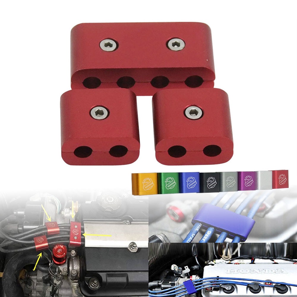Bộ 3 kẹp dây cáp đánh lửa Jdm Spw có mật khẩu trang trí xe ô tô