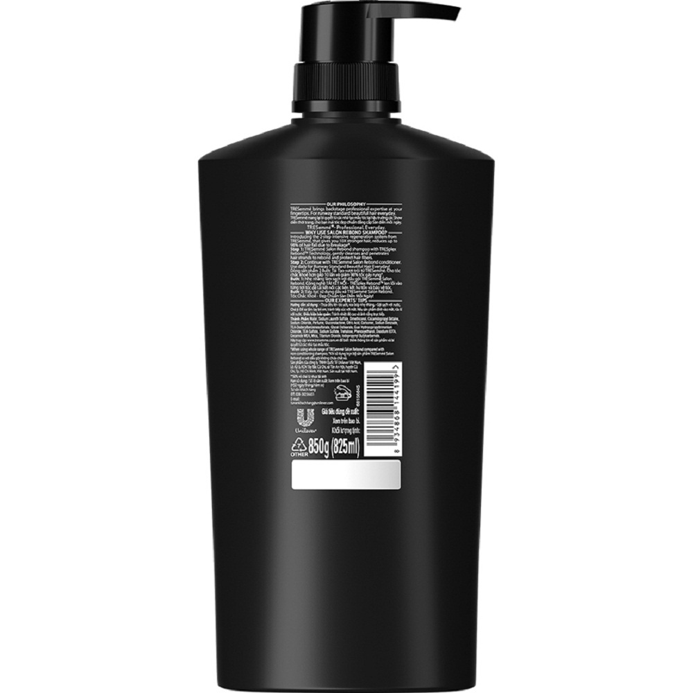 Dầu gội Tresemme Keratin Smooth 850g vào nếp suôn mượt chính hãng