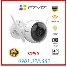 Camera Wifi Ngoài Trời 2MP EZVIZ C3WN-C3W-C3N Thu Âm-Còi Báo Động - Màu Ban Đêm - Hồng Ngoại 30 mét [ Bảo Hành 24 Tháng]
