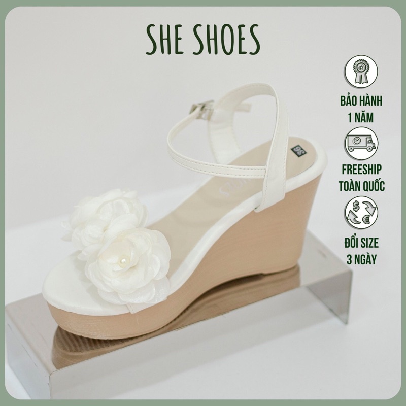 SANDAL XUỒNG ♥️ Giày cưới cô dâu siêu nhẹ, êm, xinh. ĐỘC QUYỀN BỞI SHE SHOES - SDX09024