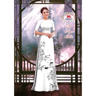 Vải áo dài phong cảnh