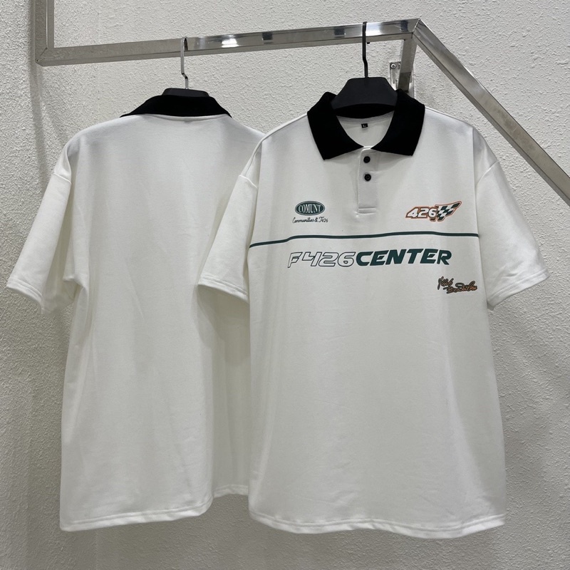 Áo thun polo F426 center áo thun cổ trụ ngắn tay chất cotton cao cấp