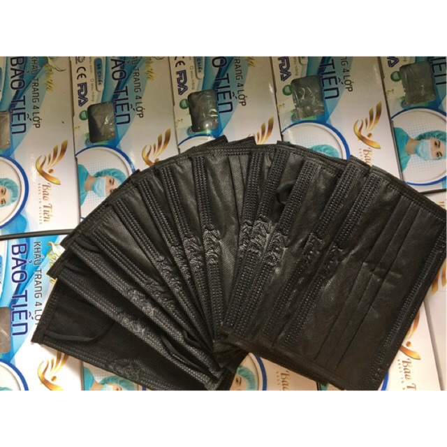 Hộp màu đen 4 lớp 50 chiếc