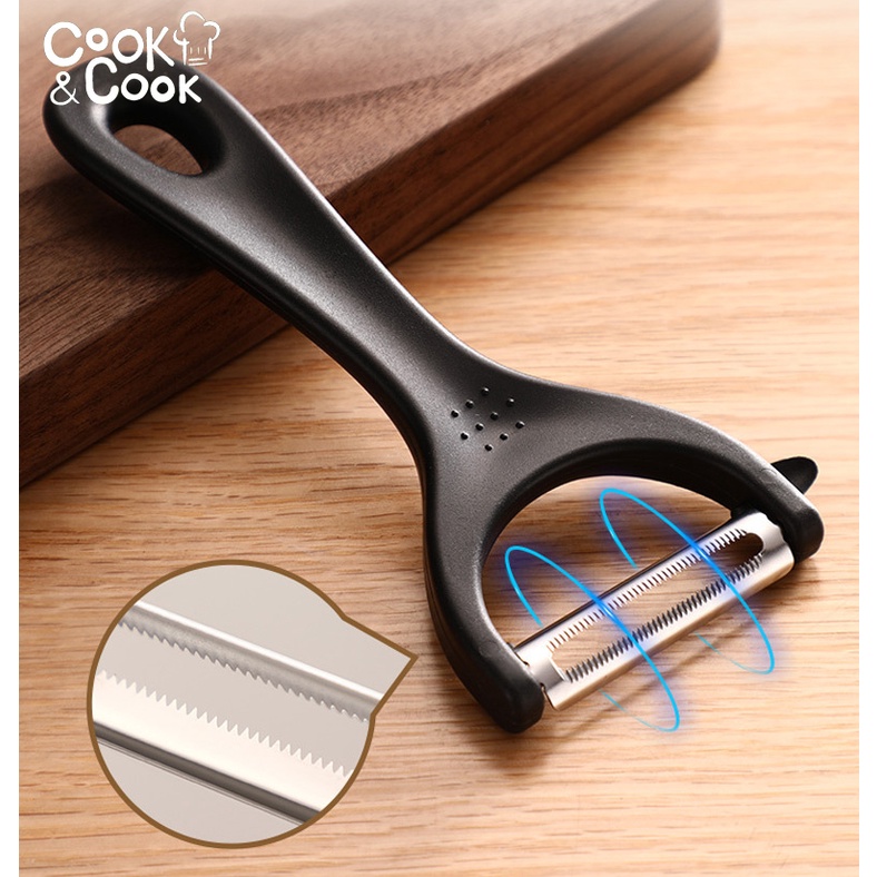 Dao bào rau củ quả cầm tay nhựa lì màu sắc dễ thương 15x5cm 29g màu ngẫu nhiên