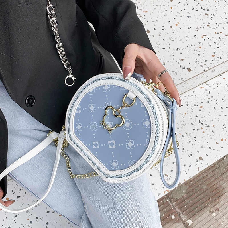 Túi Đeo Chéo Dáng Tròn Nhỏ Phong Cách Phương Tây Thời Trang