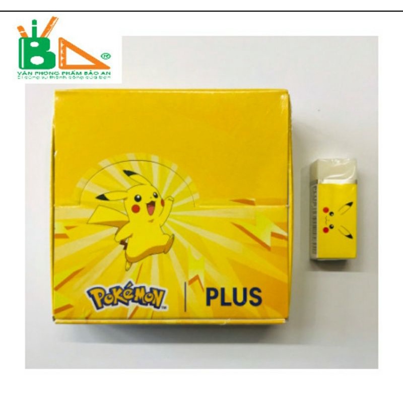 tẩy chì plus viên nhỏ PKEMONPIKACHU VÀNG SIÊU XINH