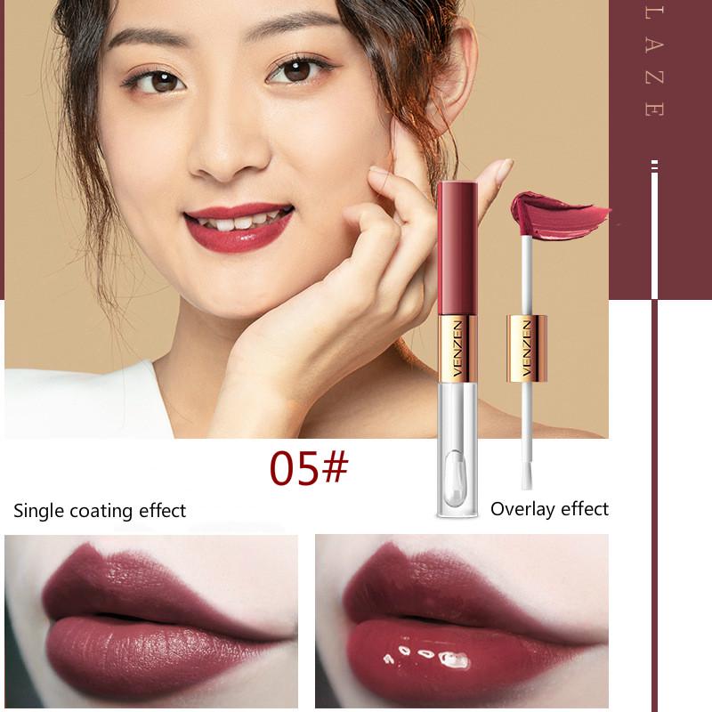 Son môi Venzen 2 đầu lâu trôi trong 12 giờ 5.8g+6g gồm 5 màu trẻ trung tùy chọn | BigBuy360 - bigbuy360.vn