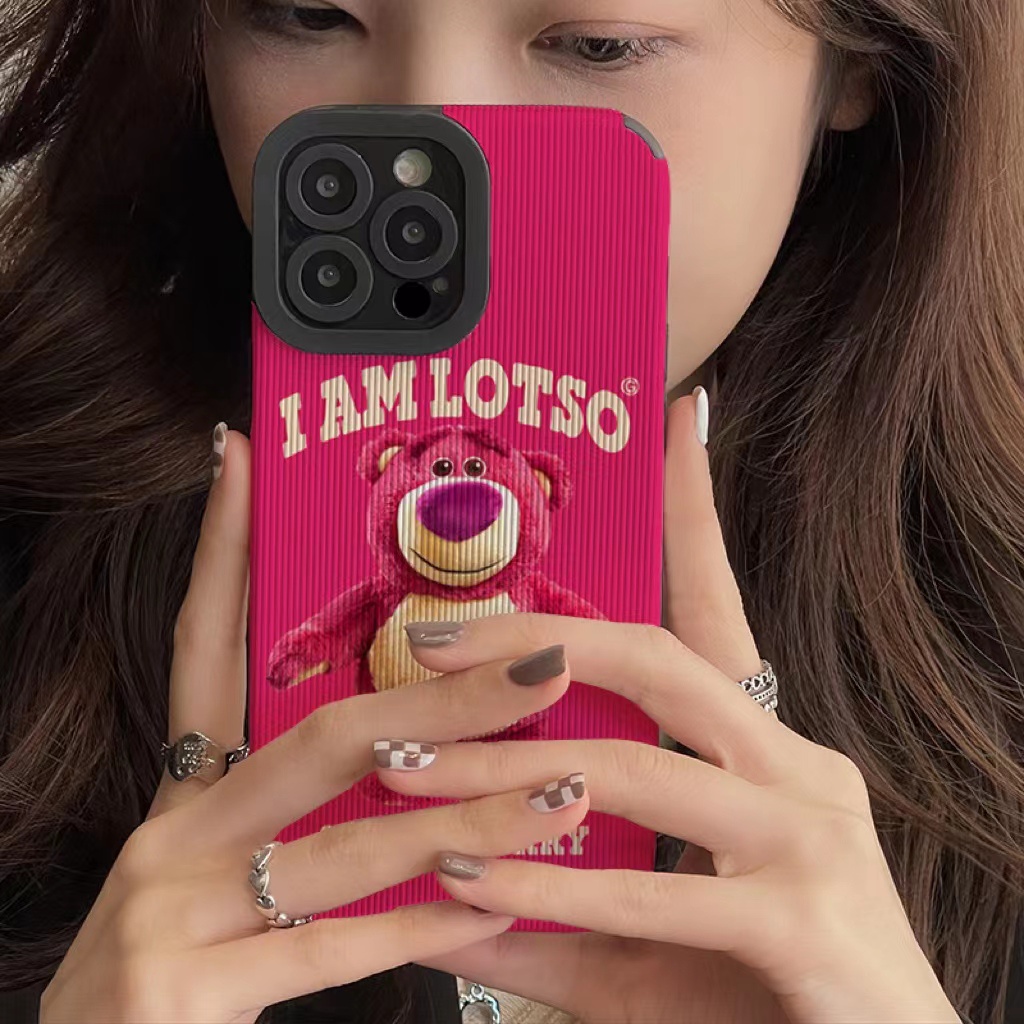 Ốp Điện Thoại Da In Hoạt Hình Gấu Toy Story Cho iphone 14 Pro Max i14 13 Pro Max i13 13pro 11 Pro Max i11 X XR Xs Max 7plus 8plus 12Pro 12 Pro Max