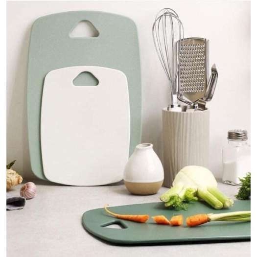 Thớt Kháng Khuẩn 5D Chống Trơn Trượt & Chống Xước Bề Mặt Độ Cứng Tốt Thớt Thái Băm Nhựa Lúa Mạnh Chống Nấm Mốc