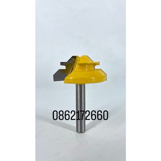 Mũi phay vàng ghép hộc kéo vát 12MM cốt 6.35mm