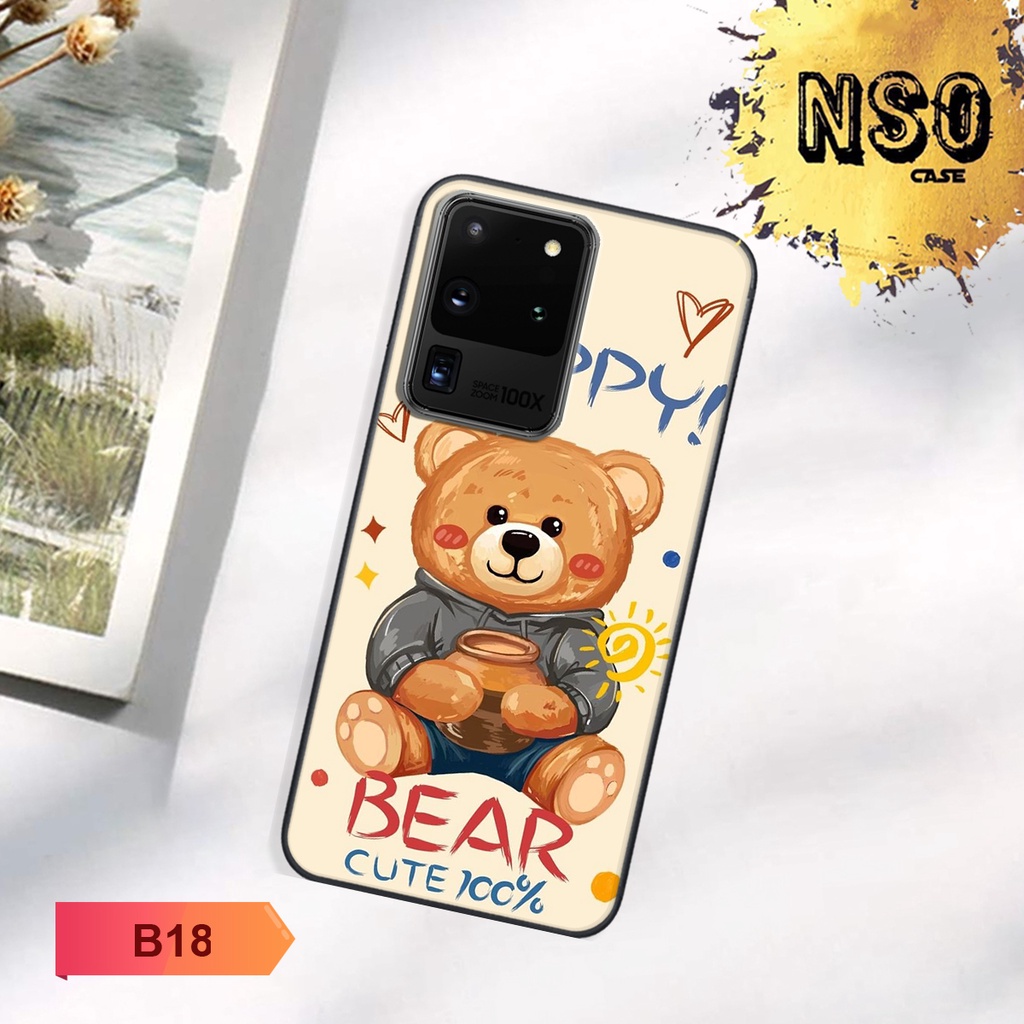 Ốp SamSung S20 Ultra In Hình Gấu Siêu Đáng Yêu
