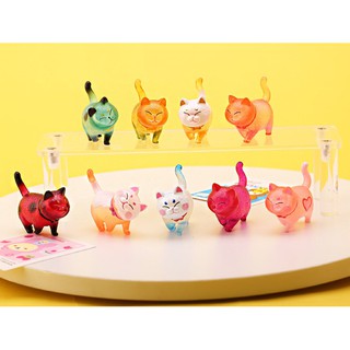 Mô hình set mèo neon 9 con tsum tsum