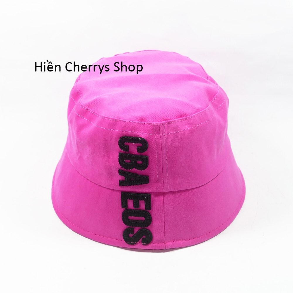 Nón Bucket vành cụp- Nón tai bèo thêu CBA EOS chất cotton cao cấp phù hợp cho cả nam và nữ