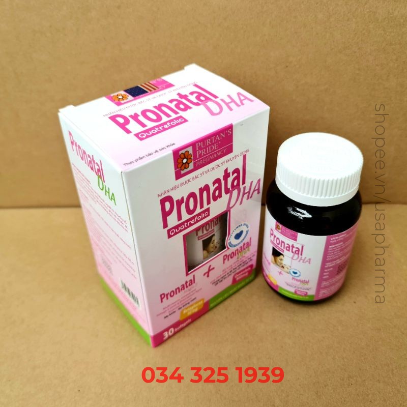 Pronatal DHA bổ sung vitamin khoáng chất cho mẹ bầu - Hộp 30 viên