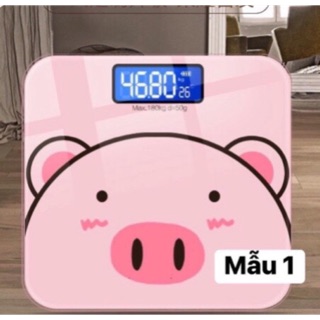 Cân điện tử in hình lợn mẫu mới 2020