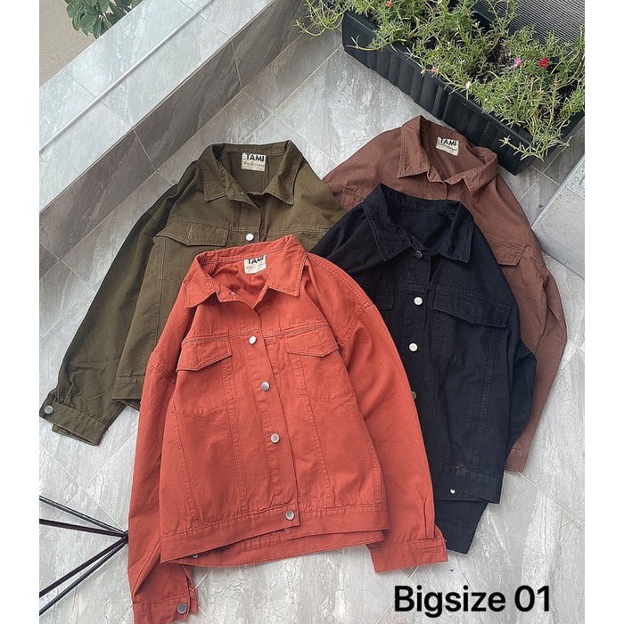 Big size Áo khoác kaki unisex