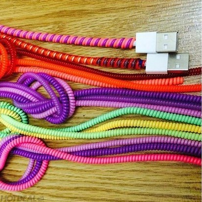 Dây quấn Sạc - Cuốn Tai Nghe (Tai nghe quấn 4 dây, cáp sạc cuộn 3 dây) lala17 Shop