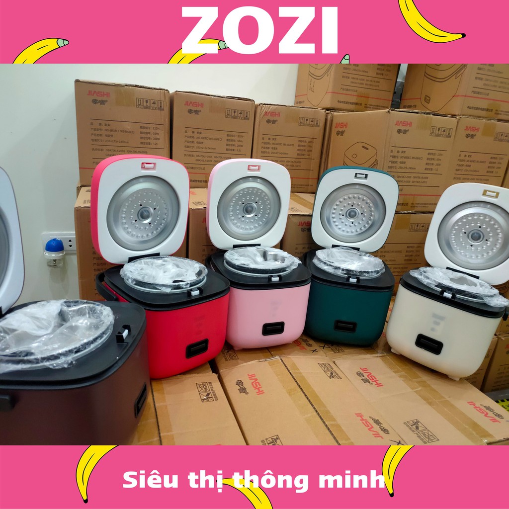 Nồi Cơm Điện Mini JIASHI, Nồi Cơm Điện Mini 1,2L Chính hãng . Hàng nội địa cao cấp - Lỗi 1 đổi 1