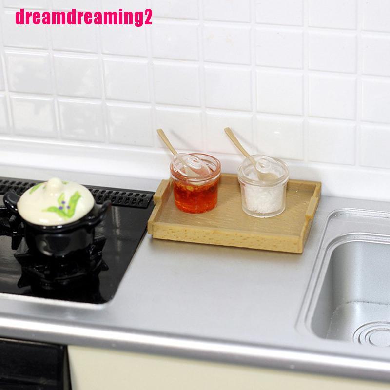 Khay Gỗ Đựng Thức Ăn Tỉ Lệ 1 / 12 Trang Trí Nhà Búp Bê