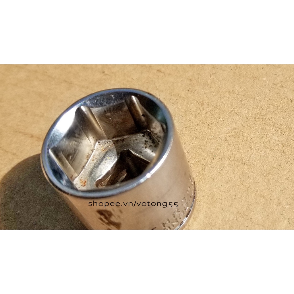 Tuýp 19mm chuôi 3/8 dài 3cm hàng bãi Nhật