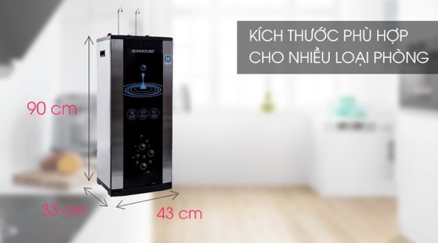 MÁY LỌC NƯỚC 10 LÕI RO TÍCH HỢP NÓNG LẠNH SHR76210CK