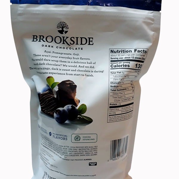 Socola Đắng Nhân Việt Quất Brookside 907g