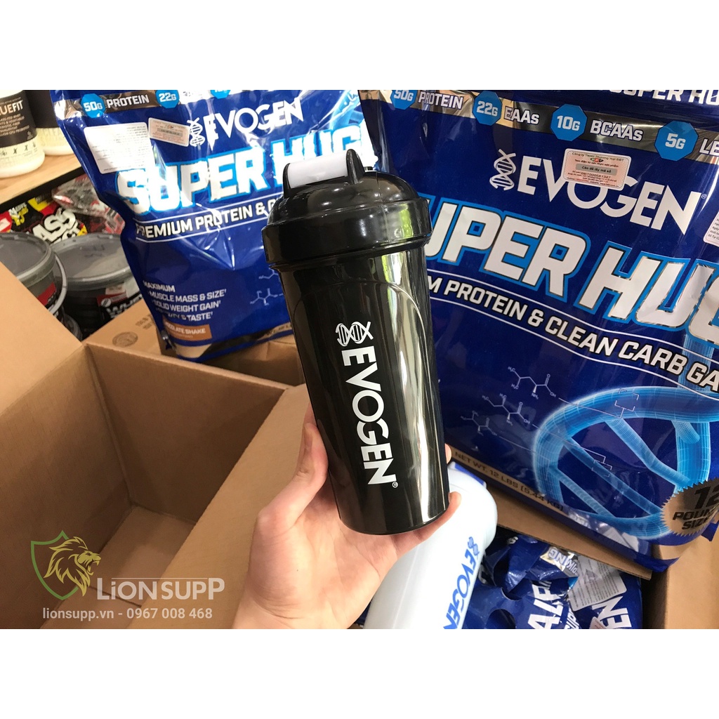 Evogen Shaker, Bình Lắc Chính Hãng Evogen 600ML, Không Nhựa BPA