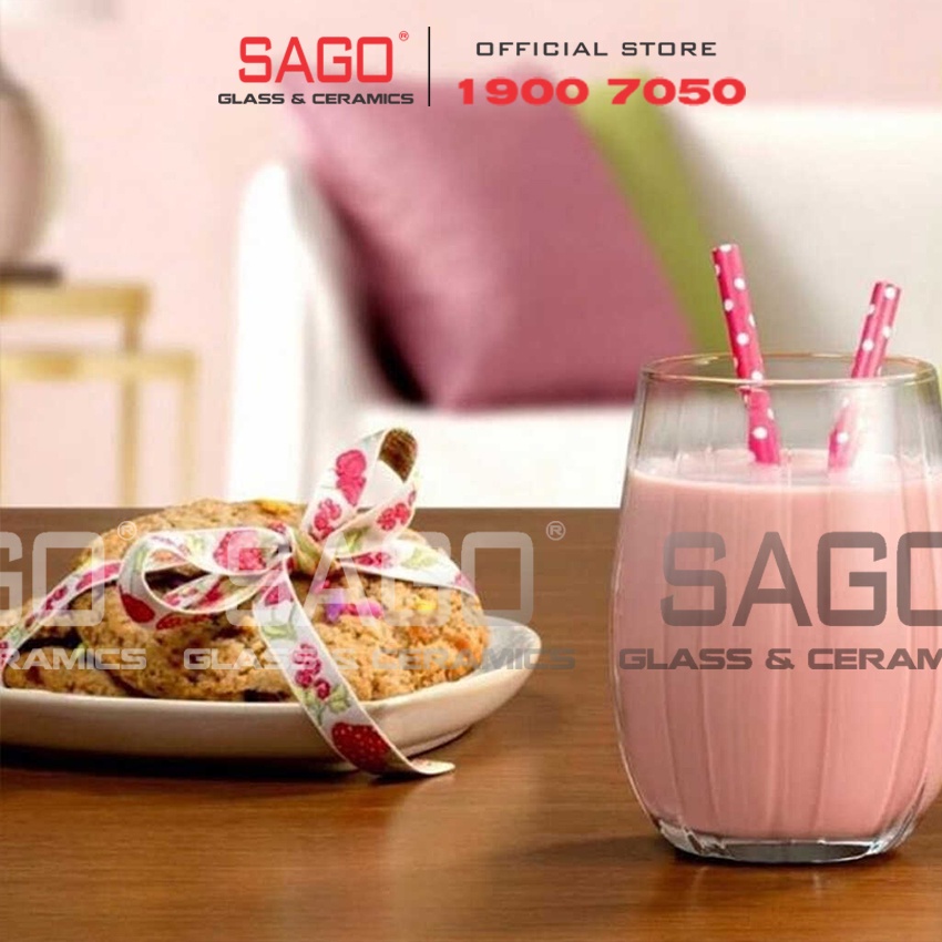 Ly Thủy Tinh Deli Linka Rock 380ml | Cốc Thủy Tinh Cao Cấp